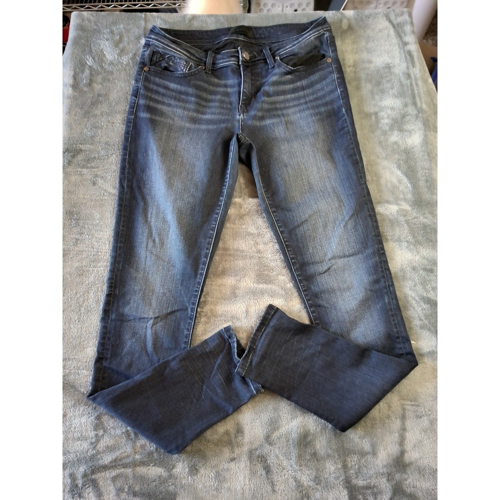 BKE Buckle Black Women's Skinny Jeans Size 29x32 Dark Blue Denim Straight Leg...